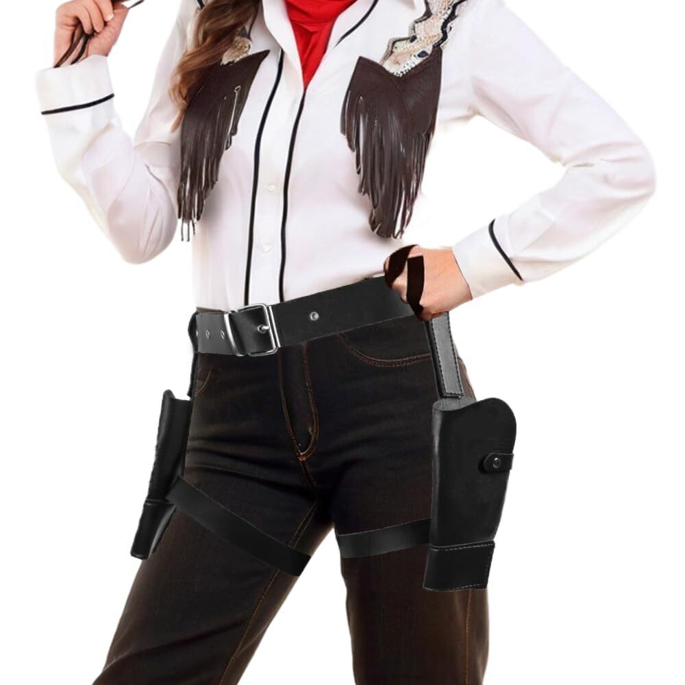 3500 Thigh Holster Cowboy Holster Belt Halloween Cosplay Police Costume